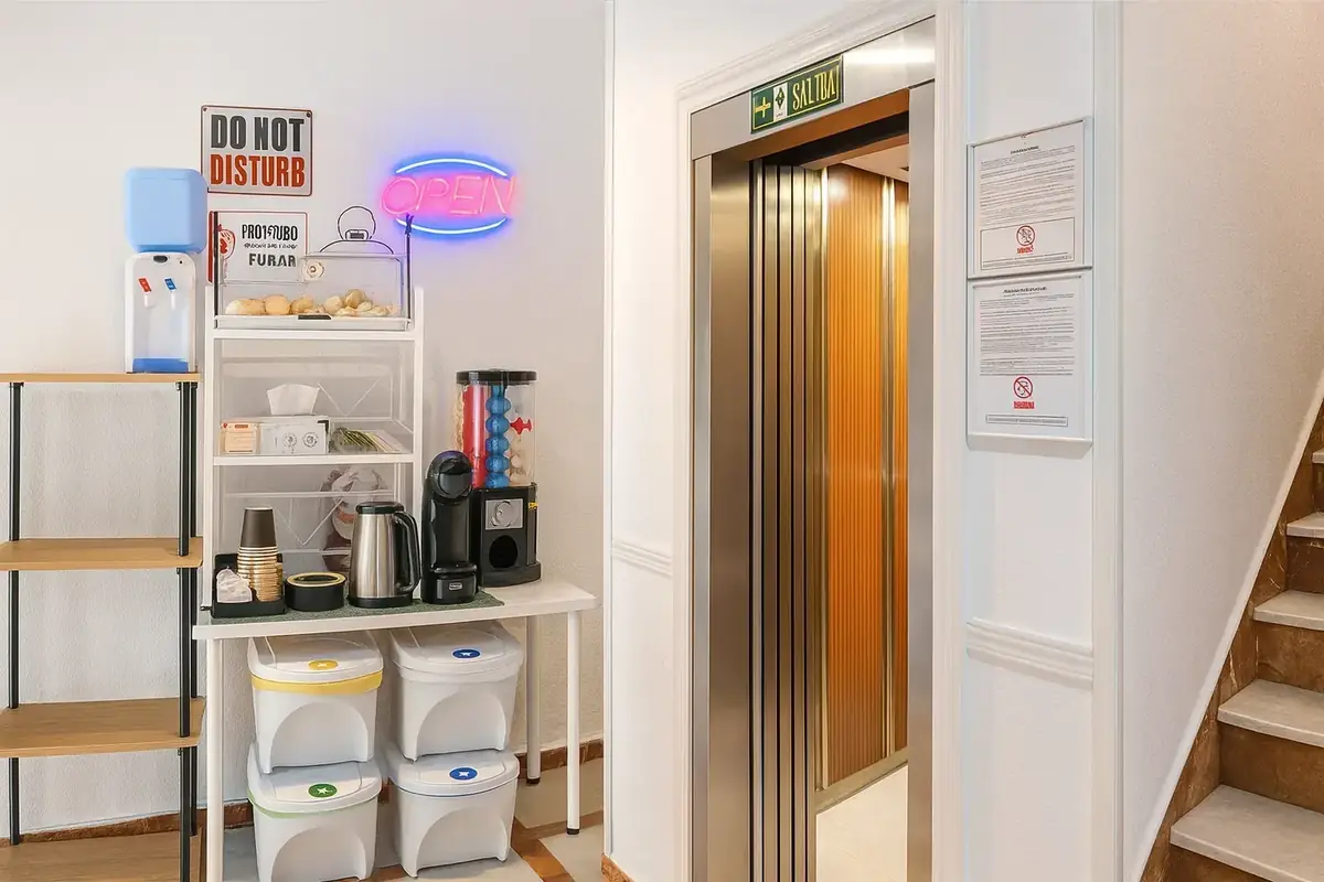 Espacio de autoservicio del hotel