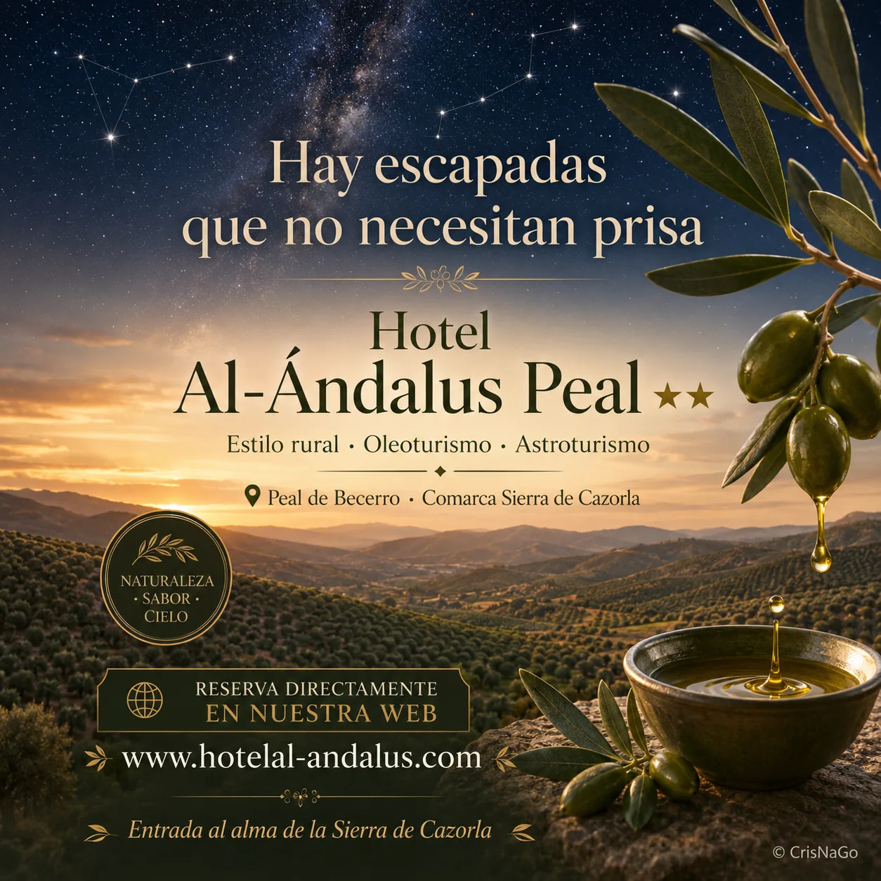 Escapada de reserva directa en Hotel Al-Ándalus Peal