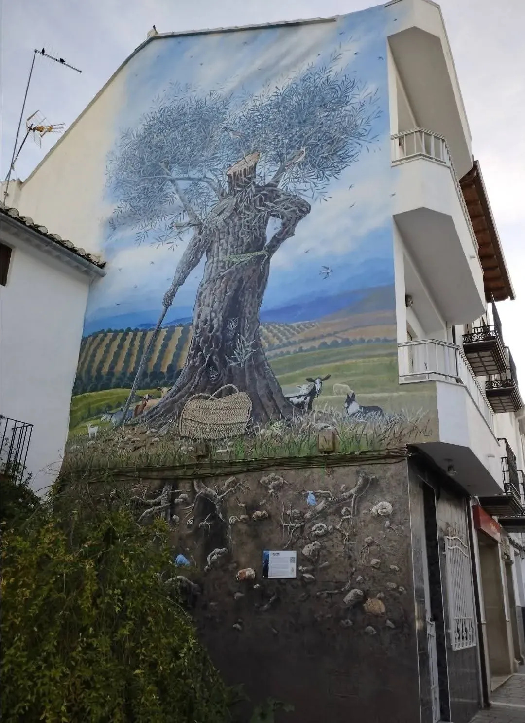 Mural de Faustino Castillo con escena rural