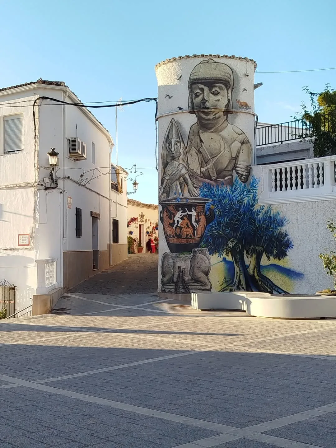 Detalle de obra mural de Faustino Castillo