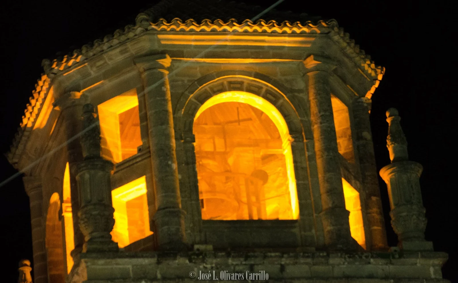 Illuminated monumental architecture in Úbeda